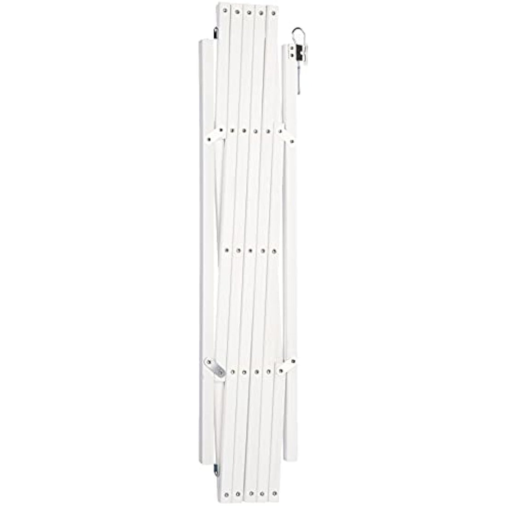Nordlinger Pro 742001 Stop'Fix Extendable Wooden Pet Barrier for Dogs White