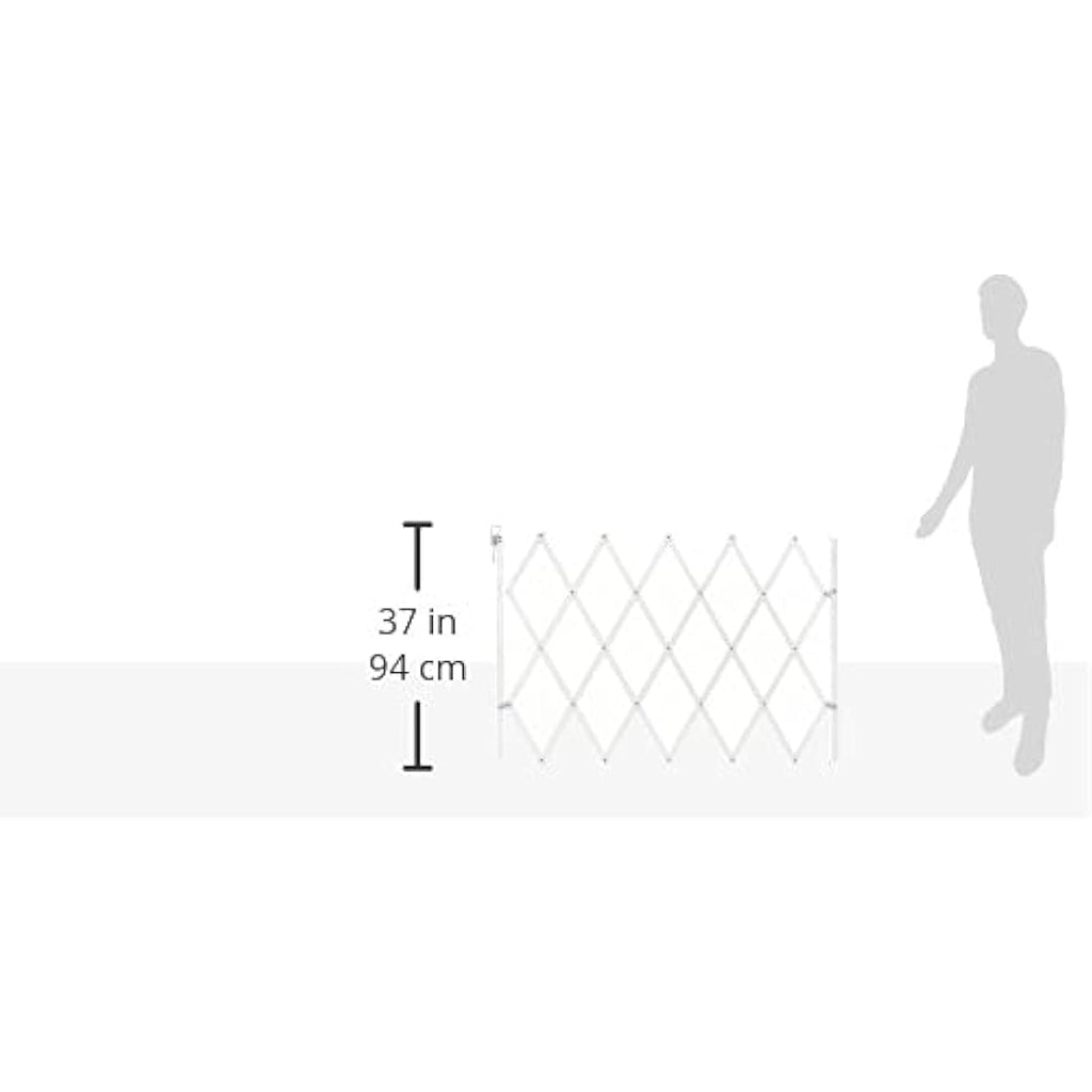 Nordlinger Pro 742001 Stop'Fix Extendable Wooden Pet Barrier for Dogs White
