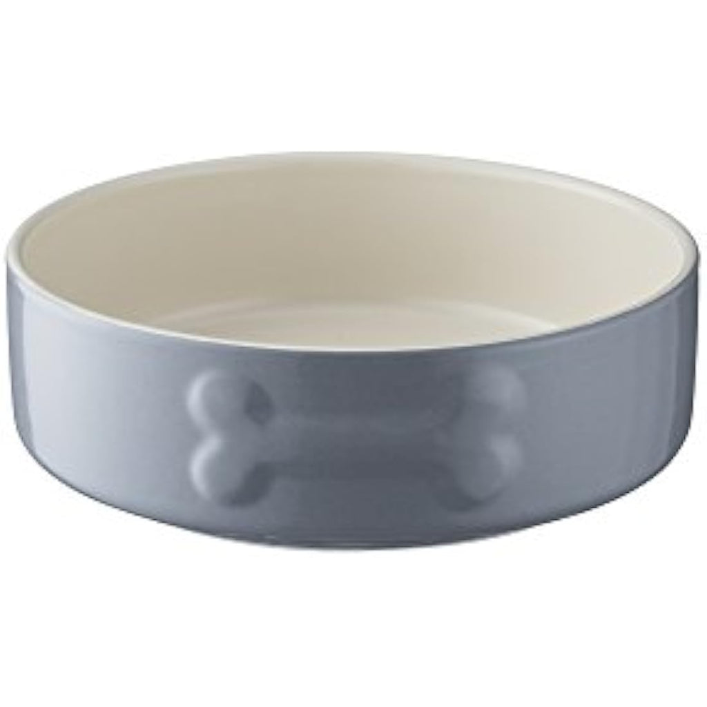 Mason Cash Colour Mix Grey Stoneware Dog Bowl, 15 cm