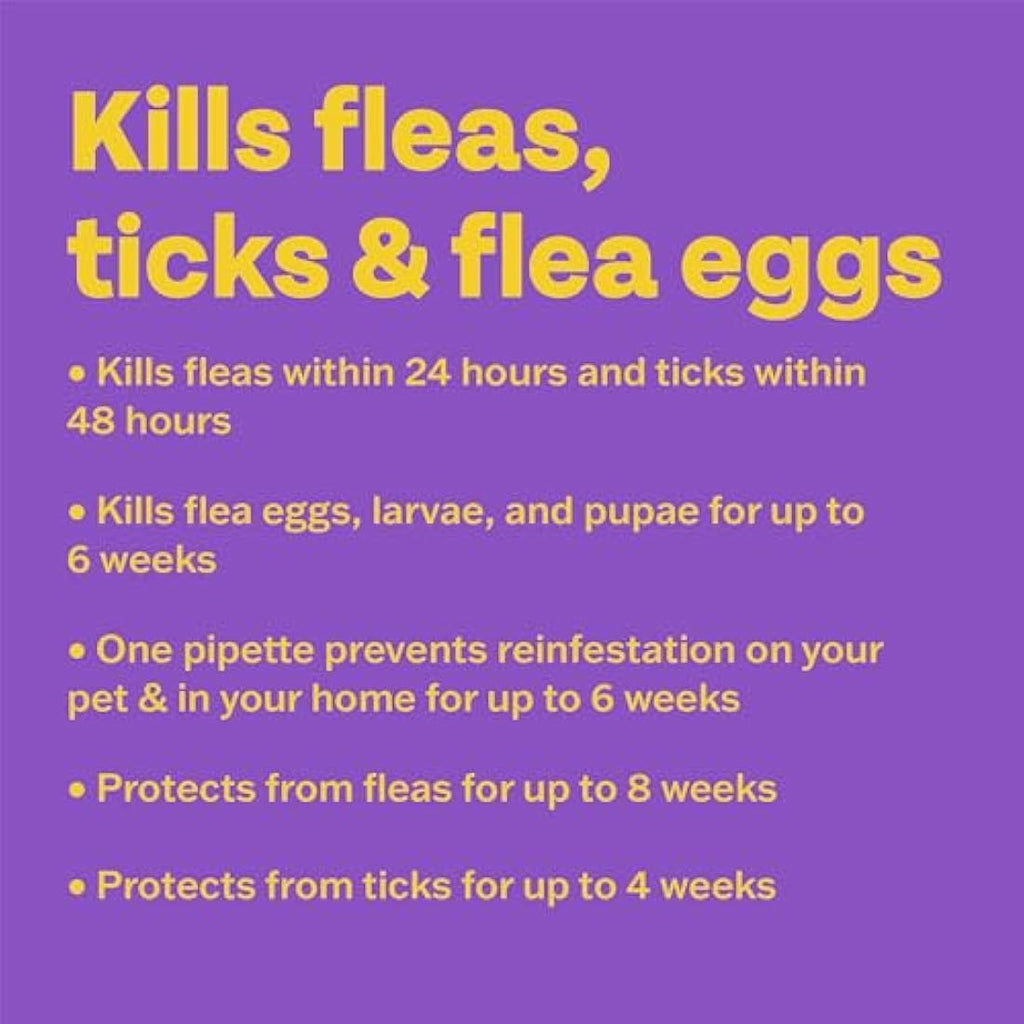 Bob Martin Clear Plus Spot On Flea Treatment for Cats and Kittens - Kills Fleas, Ticks, Lice and Flea Eggs (3 Pipettes)