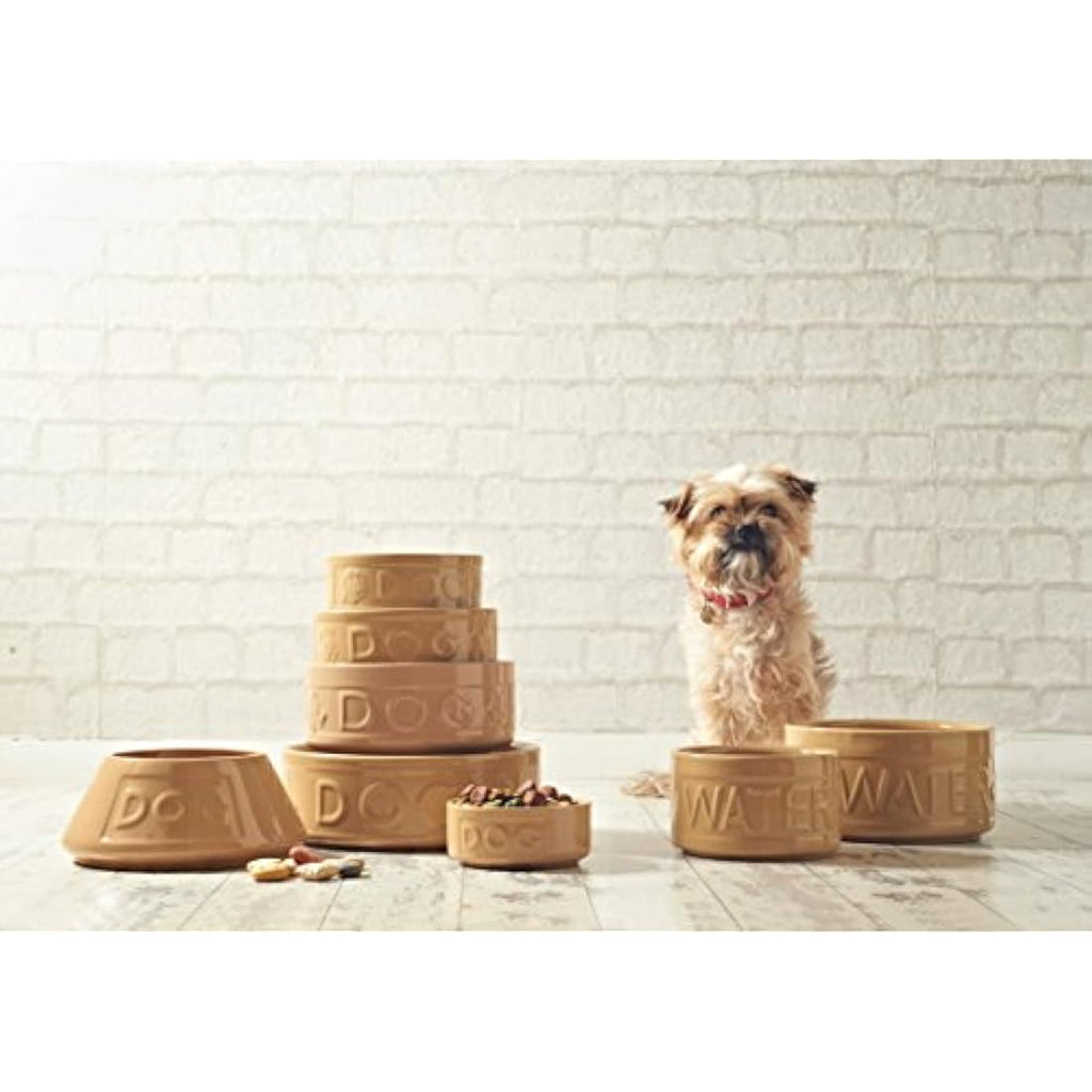 Mason Cash Cane Non Tip Lettered Stoneware Dog Bowl, 21 cm