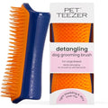 Tangle Teezer | Pet Teezer | Detangling and Dog Grooming Brush | Dry Brush or Dog Bath Brush | Navy & Orange