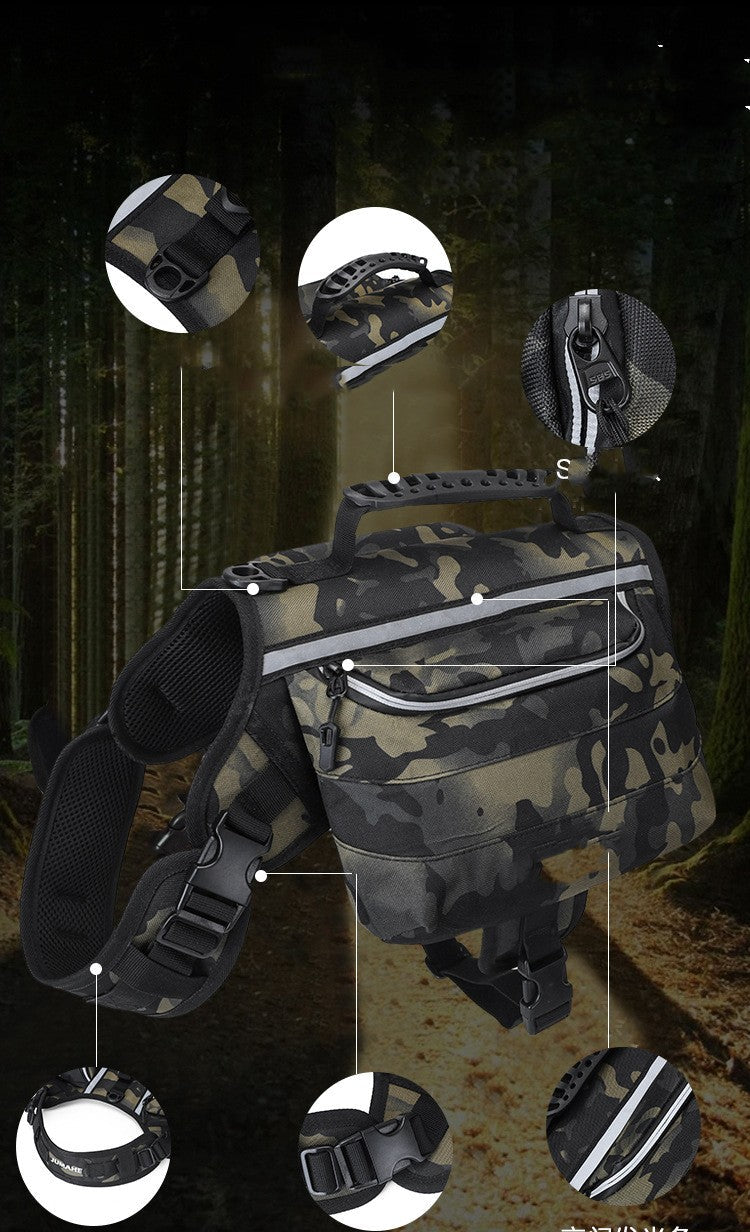 Outdoor travel large dog backpack