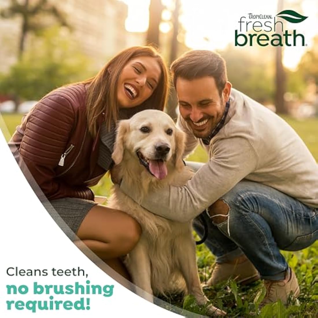 TropiClean Fresh Breath Dog Teeth Cleaning Gel - No Brushing Dental Care - Breath Freshener Oral Care - Complete Dog Teeth Cleaning Solution - Helps Remove Plaque & Tartar, Original, 118ml