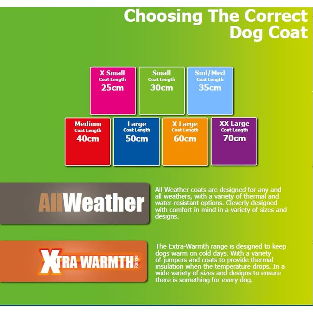 Ancol Muddy Paws All Weather Stormguard Dog Puppy Coat Poppy Red - Waterproof Pet Jacket with Fleece Lining & Chest Protector - Elasticated Neck & Leg Straps - 60 cm Length up to 86 cm Girth - XL