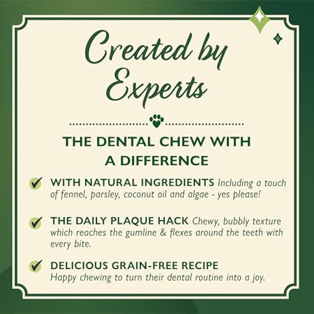 Lily's Kitchen Woofbrush Dental Chew - Natural Dental Sticks for Medium Dogs (5 Packs of 7 Chews)