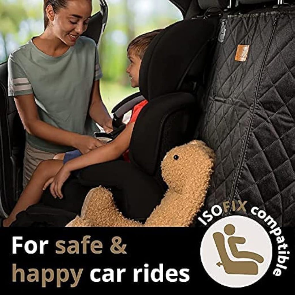 AMZPET ISOFIX Dog Car Seat Cover - Waterproof, Scratch-proof, Non-Slip, Washable (133 x 56 cm)