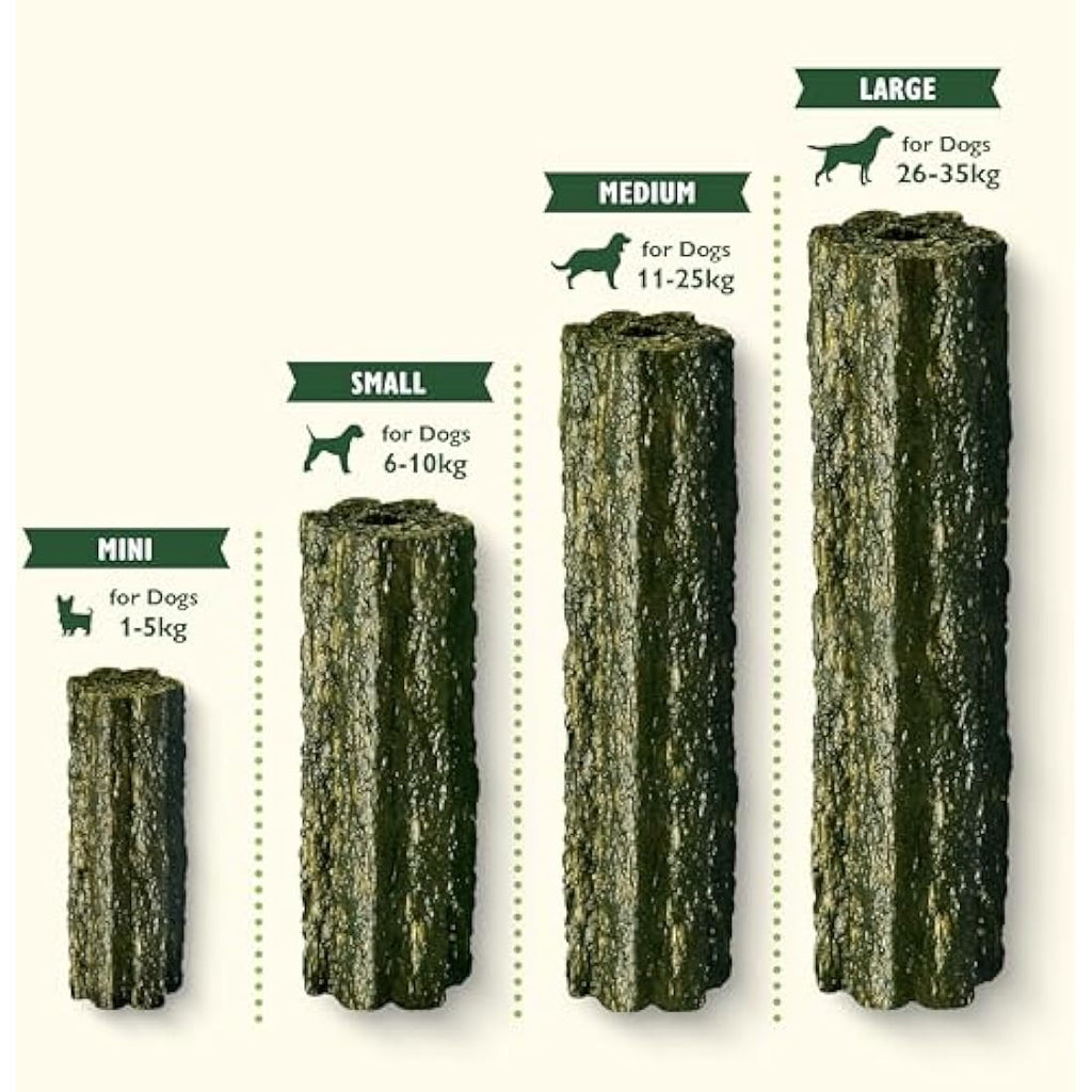 Lily's Kitchen Woofbrush Dental Chew - Natural Dental Sticks for Medium Dogs (5 Packs of 7 Chews)