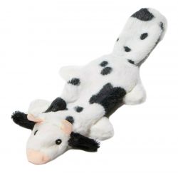 Ani Black & White Cow Flat Friend Dog toy