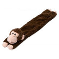 Ani Brown Monkey Stuffed Head Dog Toy