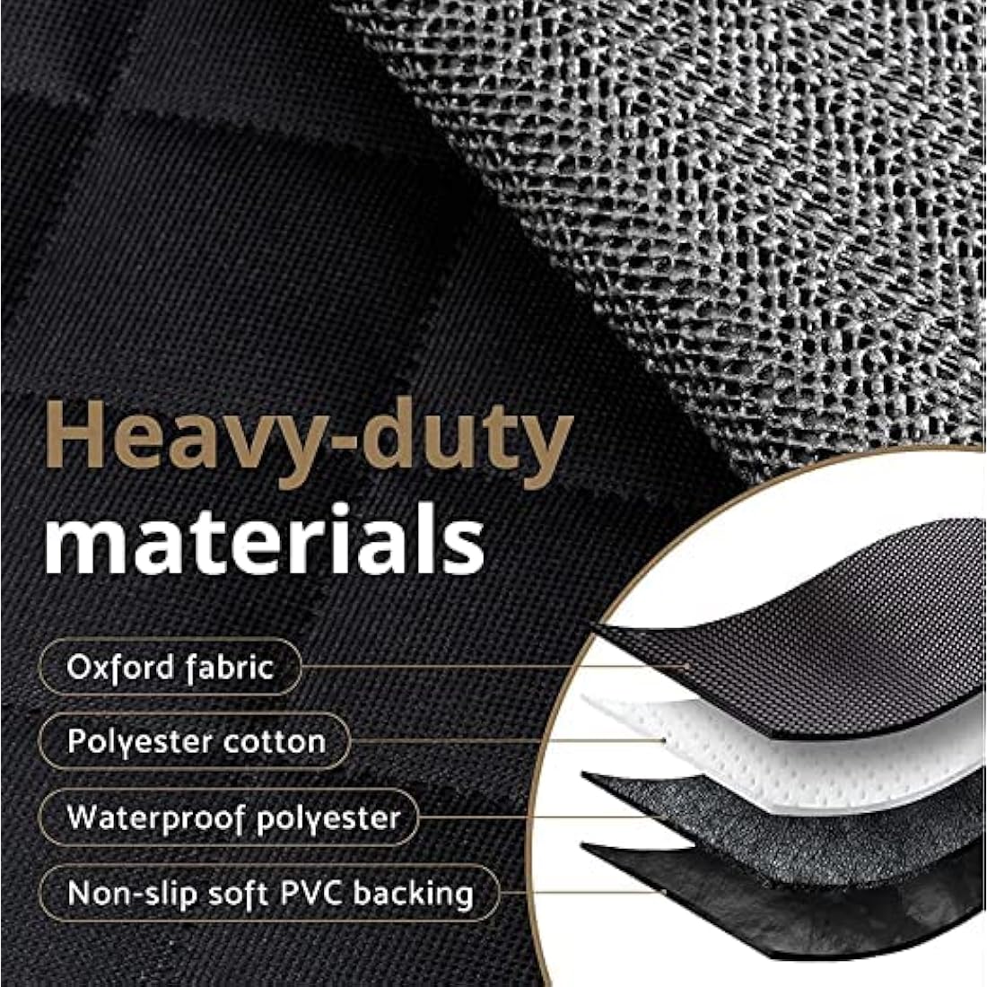 AMZPET ISOFIX Dog Car Seat Cover - Waterproof, Scratch-proof, Non-Slip, Washable (133 x 56 cm)