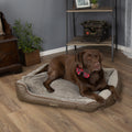 Chateau Memory Foam Orthopaedic Box Dog Bed (Dove, Latte) by Scruffs