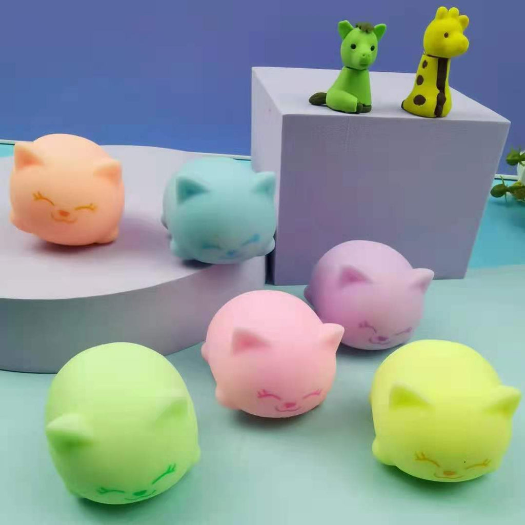 Luminous Squishy Tofu Ball Cat Toy