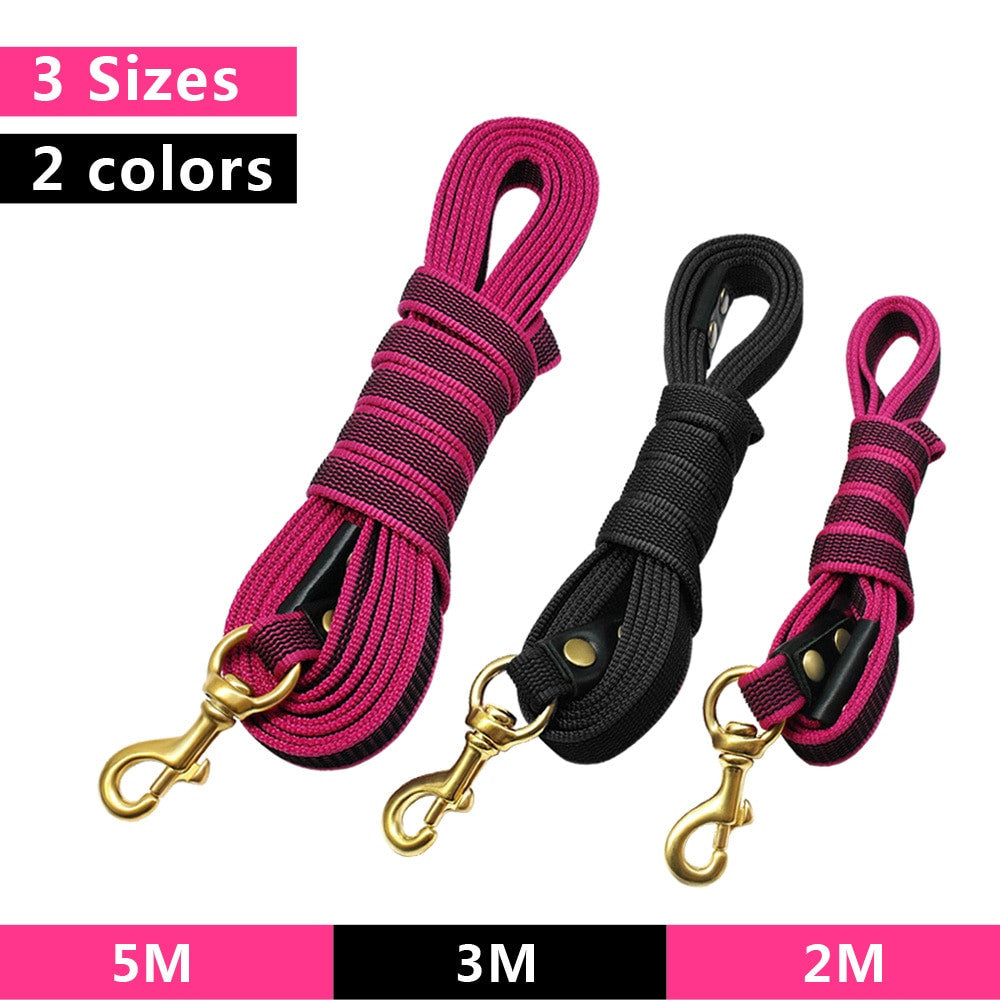 Long Dog Leash Nylon Non-slip Dog Tracking Lead
