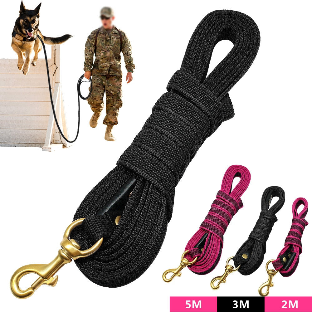 Long Dog Leash Nylon Non-slip Dog Tracking Lead